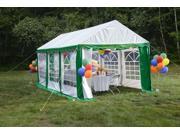 10 x20 3x6m Party Tent with Enclosure Kit Windows Green White