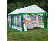 10 x20 3x6m Party Tent Enclosure Kit with Windows Green White