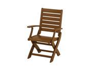 POLYWOOD Signature Folding Chair in Teak