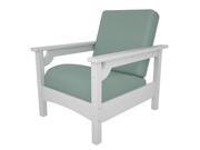 POLYWOOD Club Chair in White Spa
