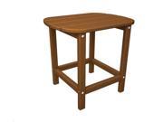 POLYWOOD South Beach 18 Side Table in Teak