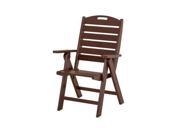 POLYWOOD Nautical Highback Chair in Mahogany