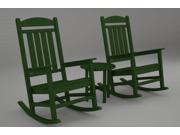 POLYWOOD Presidential 3 Pc. Rocker Set in Green