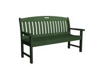 POLYWOOD Nautical 60 Bench in Green