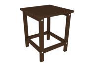 POLYWOOD Long Island 18 Side Table in Mahogany