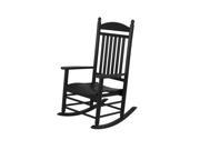 POLYWOOD Jefferson Rocker in Black