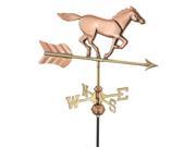 Good Directions Horse Garden Weathervane Polished With Garden Pole