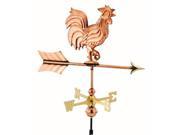Good Directions Rooster Garden Weathervane Polished With Roof Mount