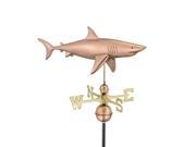 Shark Weathervane Polished Copper by Good Directions