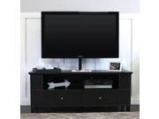 60 Black Wood TV Stand Console with Mount