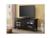 52 Black Wood TV Stand Console