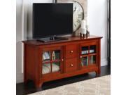 52 Brown Wood TV Stand Console