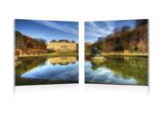 French Chateaux Mounted Photography Print Diptych