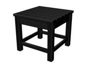 POLYWOOD Club 18 Side Table in Black