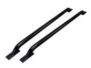 Go Rhino 8154B Truck Bed Side Rail; Black; Mounts To Stake Pockets; No Drilling Required;