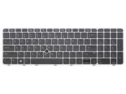 New Laptop keyboard for HP EliteBook 755 G3 850 G3 ZBook 15u G3 US English layout With Silver Frame