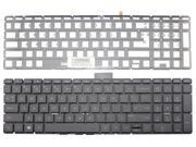 Laptop backlit keyboard for HP Pavilion 15 au 15 au000 15 bc 15 bc000 US Layout White Font