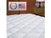 Extra Plush and Double Thick Mattress Pad Made in USA 2 Piece Pad Memory Foam Topper Twin XL