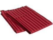 300 Thread Count Egyptian Cotton Striped Pillowcases by ExceptionalSheets King Burgundy