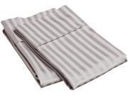 400 Thread Count Egyptian Cotton Striped Pillowcases by ExceptionalSheets King Grey
