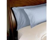 1000 Thread Count 2pc Striped PillowCase Set Egyptian Cotton by ExceptionalSheets Standard Medium Blue