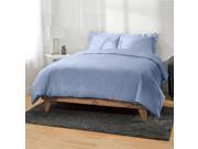 650 Thread Count Egyptian Cotton 3pc Duvet Cover by ExceptionalSheets Full Queen Medium Blue