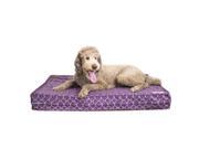 Dog Bed Purple Orthopedic Gel Memory Foam Made in the USA Durable 100% Cotton Canvas Cover Waterproof Encasement Machine Washable Small Medium