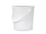 ? Gallon 32 oz. Food Grade Round Bucket with Lid White Single Seal Lid 10 Pack