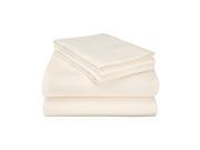Twin XL Flannel Sheet Pillowcase Set 100% Cotton Deep Pockets Soft Luxurious and Warm Ivory