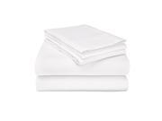 Queen Flannel Sheet Pillowcase Set 100% Cotton Deep Pockets Soft Luxurious and Warm White