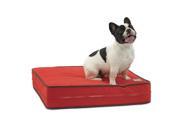 Dog Bed Sunset Red Orthopedic Gel Memory Foam Made in the USA Durable 100% Cotton Canvas Cover Waterproof Encasement Machine Washable Small Mediu