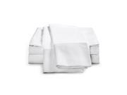 Crisp Percale Sheets 100% Cotton 3 Piece Set by ExceptionalSheets Twin XL White