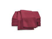 Crisp Percale Sheets by ExceptionalSheets King Burgundy