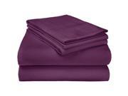 California King Flannel Sheet Pillowcase Set 100% Cotton Deep Pockets Soft Luxurious and Warm Purple