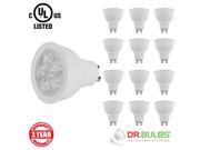 Dr. Bulbs™ Pack of 12 5W 50W Equivalent MR16 GU10 Base Dimmable LED Spot Light Bulb CRI 80 40? Beam Angle 450 lumen UL Listed Soft White 3000K