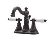 Kingston Brass FS1605APL 4 inch Two Handle Centerset Lavatory Faucet with L S...