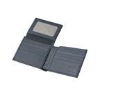 SilentPocket® Unisex RFID Leather Tri fold Wallet Black 4.5 x 3 3 8