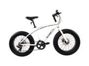 Alton Mammoth S Fat Tire Bike 20 7 Speed Alloy Frame White