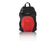 Obersee Rio Diaper Bag Backpack With Detachable Cooler Black Red