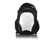 Obersee Oslo Diaper Bag Backpack and Cooler Black White