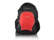 Obersee Oslo Diaper Bag Backpack and Cooler Black Red