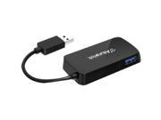 Aluratek 4 Port USB 3.0 SuperSpeed Hub with Attached Cable