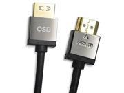 OSD Audio Premium High Speed Slim Locking HDMI Cable v1.4 3 Feet