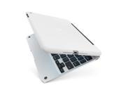 ClamCase Pro Keyboard Cover Case for iPad mini 4 White Silver