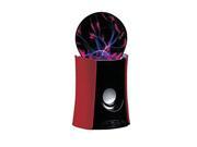 Supersonic SC 1451BT Rechargeable Bluetooth Speaker w Electrostatic Plasma Light Effect USB In RED