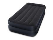 Intex Dura Beam Standard Series Pillow Rest Raised Airbed with Built in Pillow and Electric Pump Twin