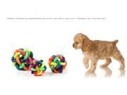 2.2inch Dimater Pet Dog Cat Rainbow Ball Bell Color Rubber Toy Non toxic rubber pet toy Chews