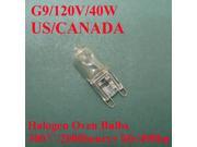 WSDCN G9 120V 40W Halogen Oven Lamp 300 C Oven Bulb Heat Resistant 2000h life