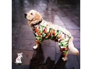 XL size 2014 High quality pet dog waterproof jacket Large dog raincoat camouflage dog clothes
