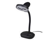 Black Tabletop Gooseneck Magnifying Lamp Magnifier 5X 10X Desk Adjustable Light